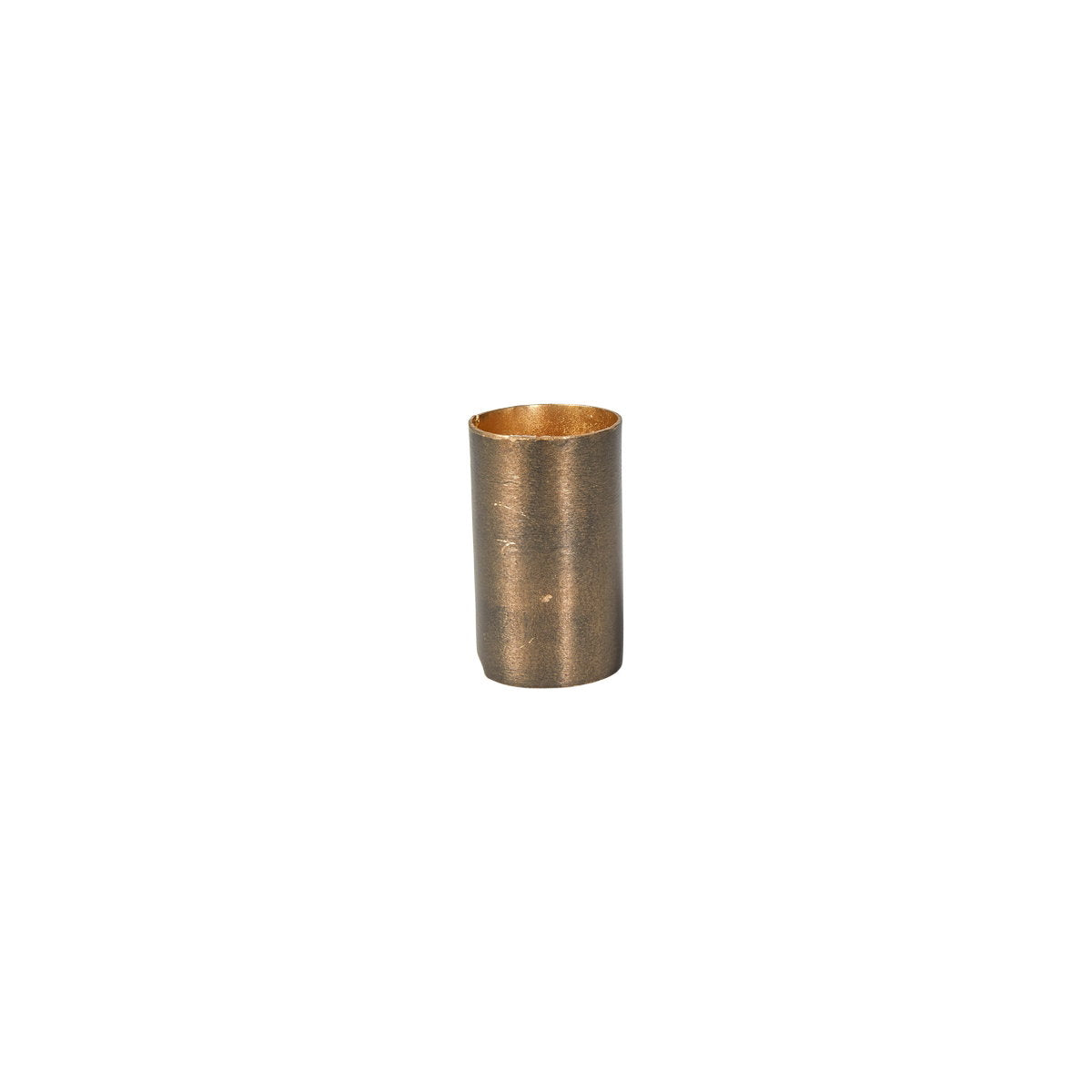 Speedtsberg lille cylinderformet lysestage med magnet i messingfarvet metal